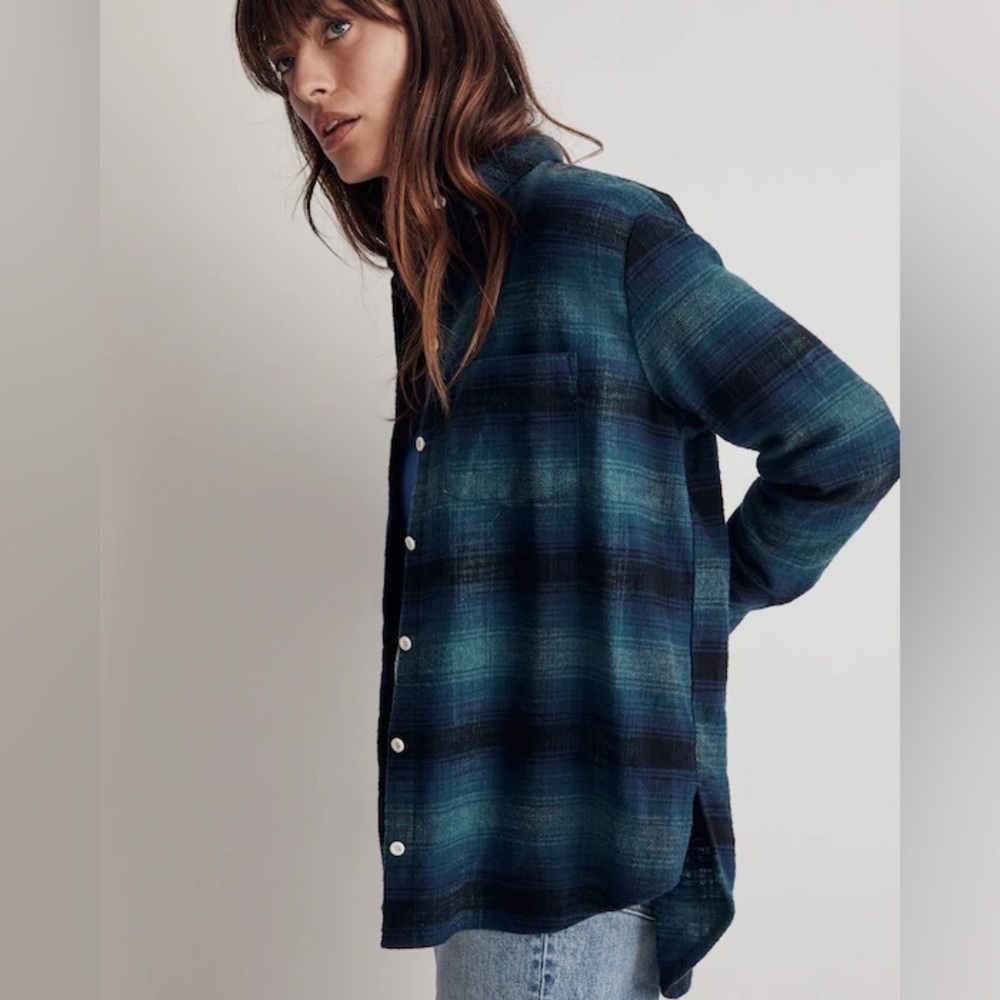 Madewell
Slub Flannel Oversized Ex-Boyfriend Shirt in Plaid